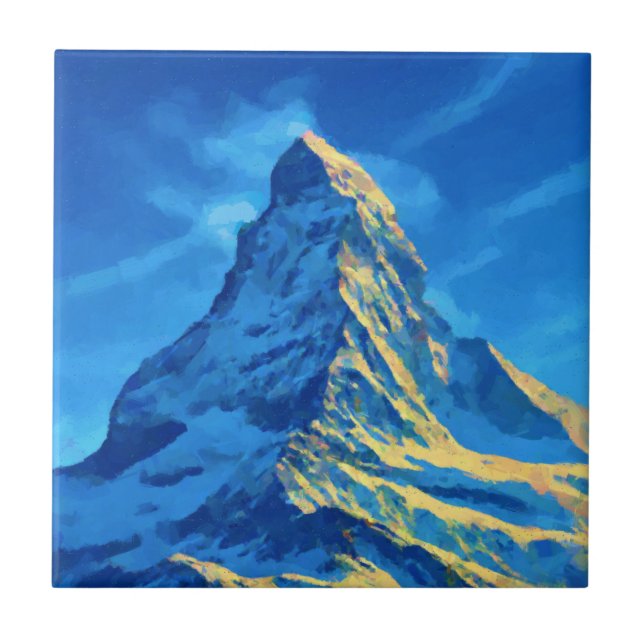 Majestic Matterhorn Ceramic Tile (Front)