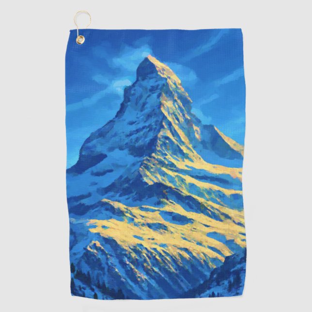 Majestic Matterhorn Golf Towel (Front)