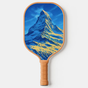 Majestic Matterhorn Iconic Alpine Peak Carbon Fiber Pickleball Paddle