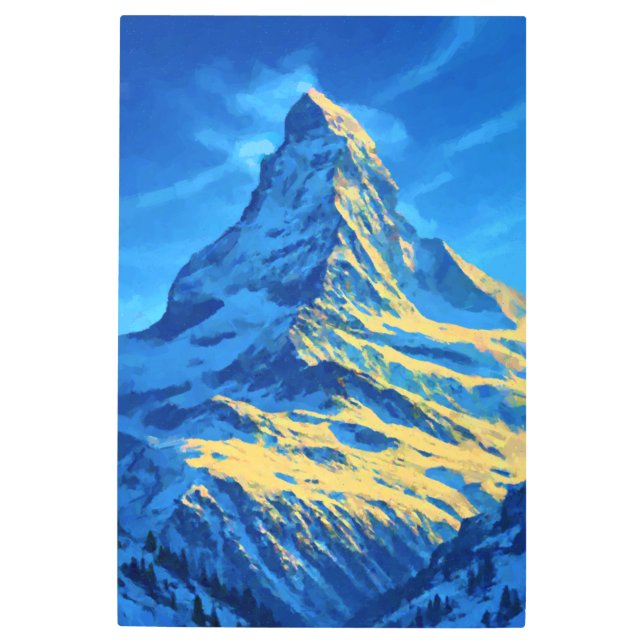 Majestic Matterhorn Metal Print (Front)