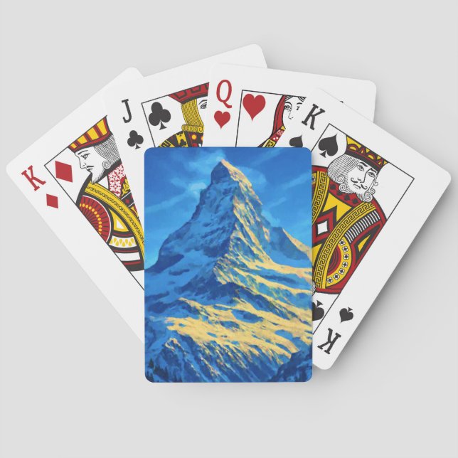 Majestic Matterhorn Poker Cards (Back)