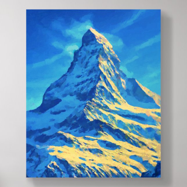 Majestic Matterhorn Vintage Style Wood Photo Tile (Front Set)