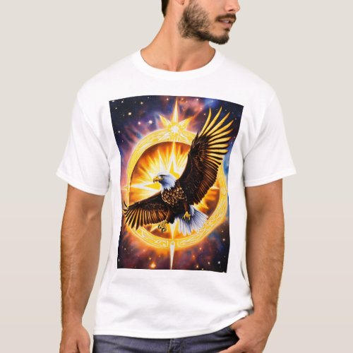 Majestic Metamorphosis Crystal Eagle Transformat T_Shirt