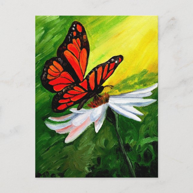 Majestic Monarch Butterfly  Postcard (Front)