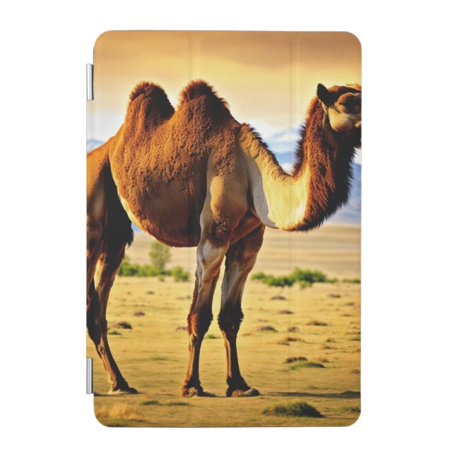 Majestic Mongolian Bactrian Camel in 8K Ultra HD iPad Mini Cover (Front)