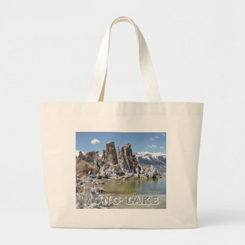 Majestic Mono Lake Scenic Photograph  Large Tote Bag