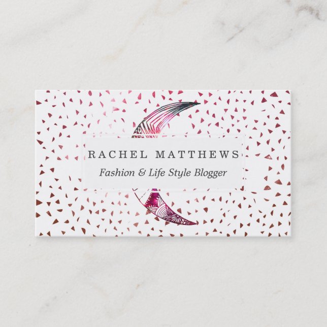 Majestic Moon Hand Drawn Nebula Abstract Stars Business Card (Front)