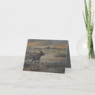 Majestic Moose 4" x 5.6"  Thank You Card