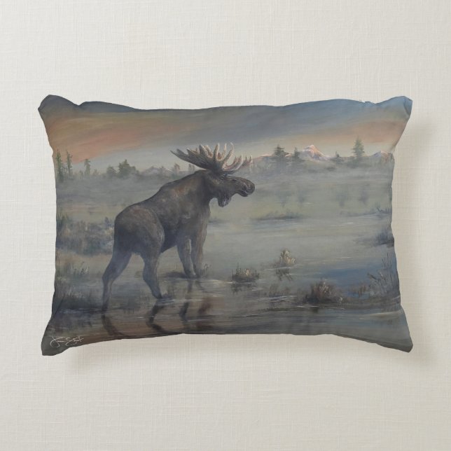 Majestic Moose Accent Pillow (Front)