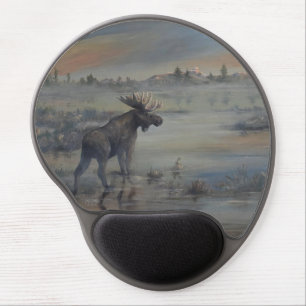 Majestic Moose Gel Mouse Pad