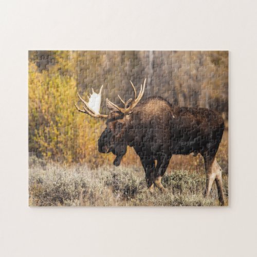 Majestic Moose In The Wild Photo Jigsaw Puzzle