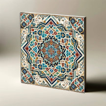 Majestic Mosaic: Intricate Geometric Tile Design