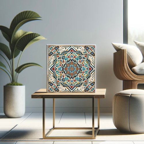 Majestic Mosaic Intricate Geometric Tile Design