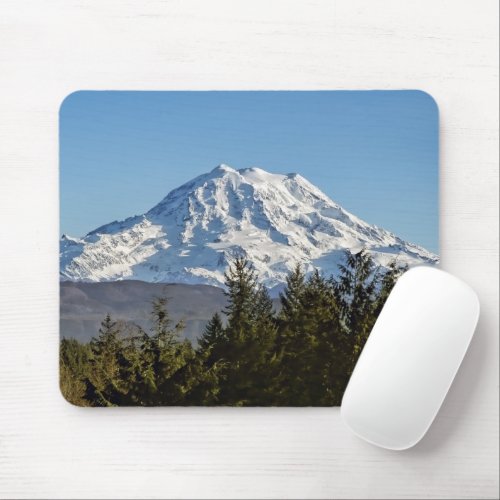 Majestic Mount Rainier Beautiful Mt of Washington Mouse Pad