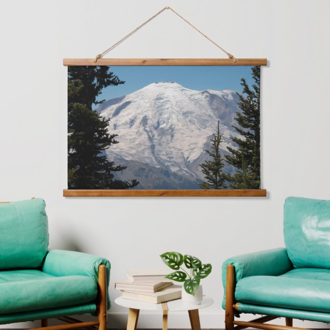 Majestic Mount Rainier Scenery Landscape Hanging Tapestry (Living Room)