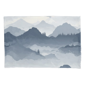 Majestic Mountain Landscape Pillow Case