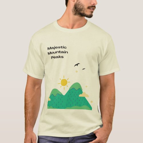 Majestic Mountain Peak _ Natures Beauty T_Shirt