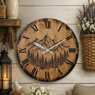Majestic Mountain Range Wall Clock