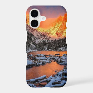 Majestic Mountain Sunset Winter Landscape Nature iPhone 17 Case