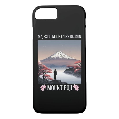   Majestic Mountains Beckon Mount Fuji iPhone 87 Case