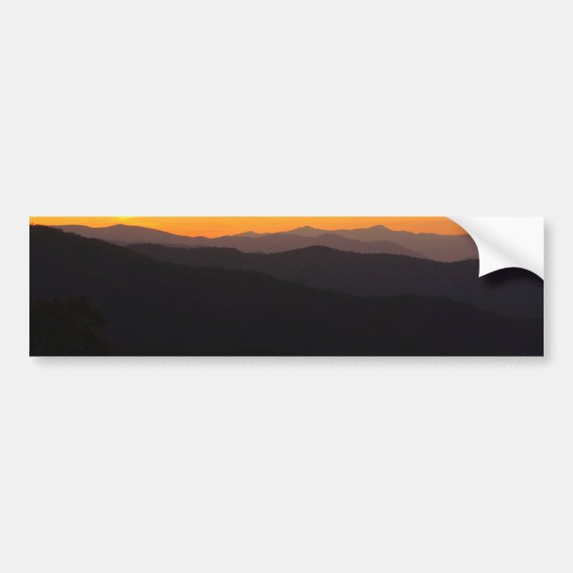 Majestic Mountains Bumper Sticker (Front)
