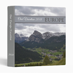 Majestic Mountains Of Europe Vacation Photo Album 3 Ring Binder