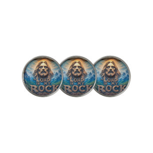 Majestic Mountains: The Lord Is My Rock Golf Ball Marker