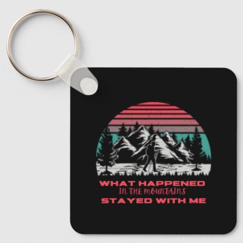 Majestic Mountainscape Keychain 