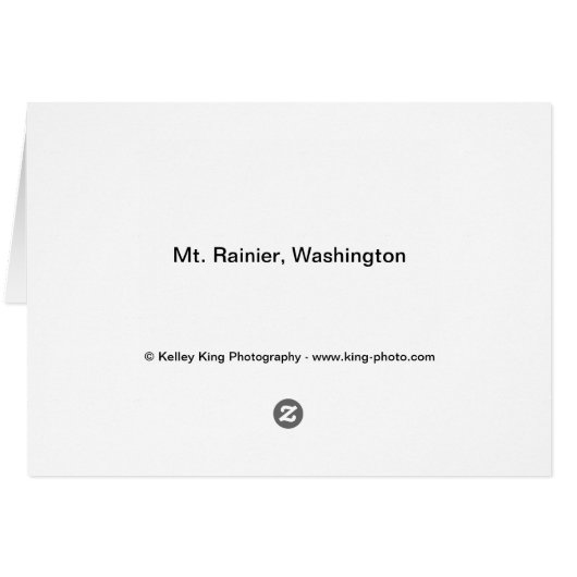 Majestic Mt. Rainier (Back Horizontal)