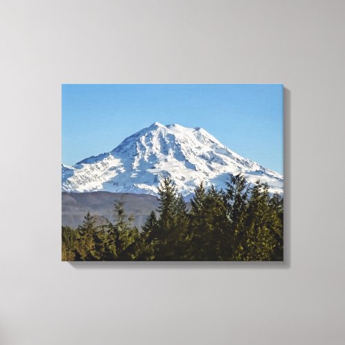 Majestic Mt Rainier Canvas Print