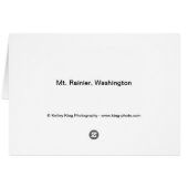 Majestic Mt. Rainier Cards (Back Horizontal)