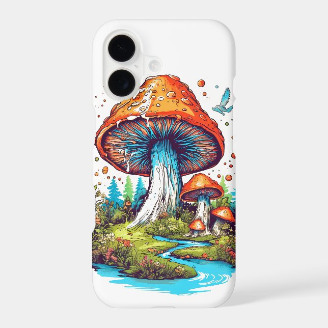 Majestic Mushroom Forest Illustration Case-Mate iPhone Case (Back)