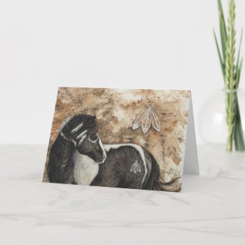 Majestic Mustang Horse By Bihrle Card by AmyLynBihrle at Zazzle