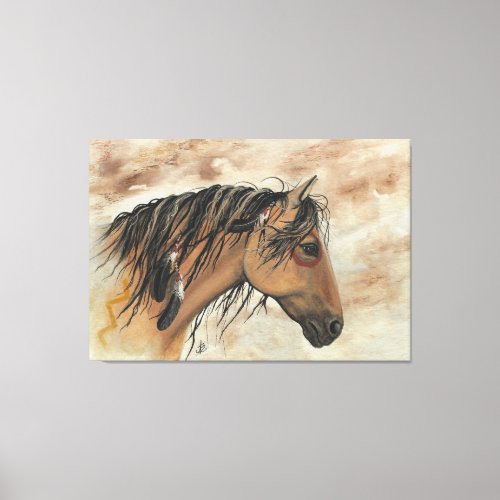 Majestic Mustangs by BiHrLe Canvas Print