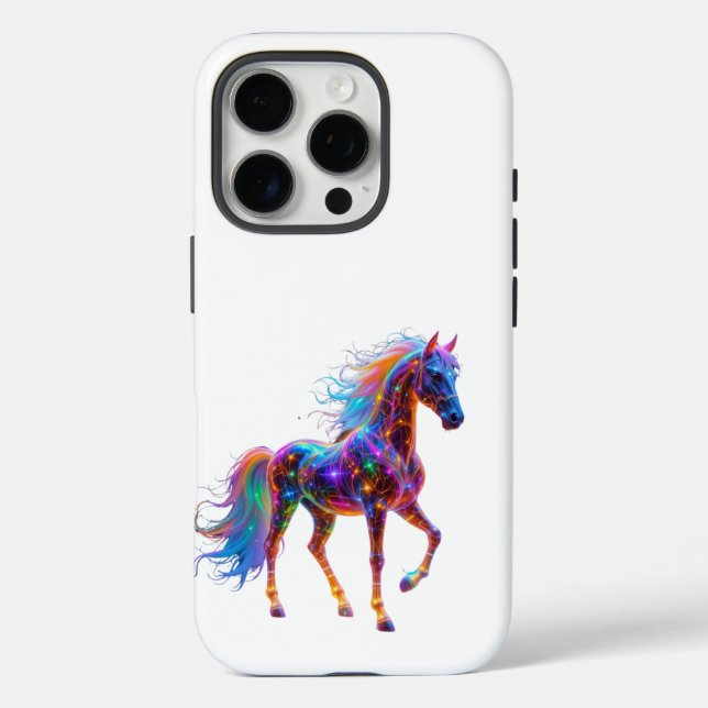 Majestic Neon Horse Case-Mate iPhone Case (Back)