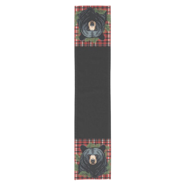 Majestic Northern Black Bear Table Runner (Front)