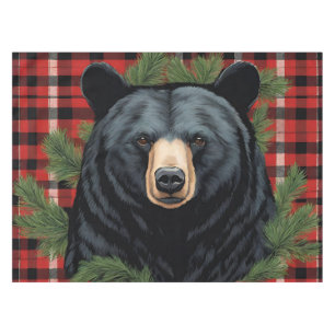 Majestic Northern Black Bear Tablecloth