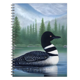 Majestic Northern Wilderness Loon  Notebook