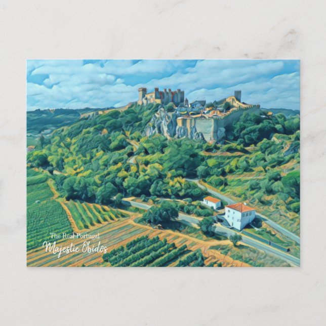 Majestic Obidos- THE REAL PORTUGAL Postcard (Front)
