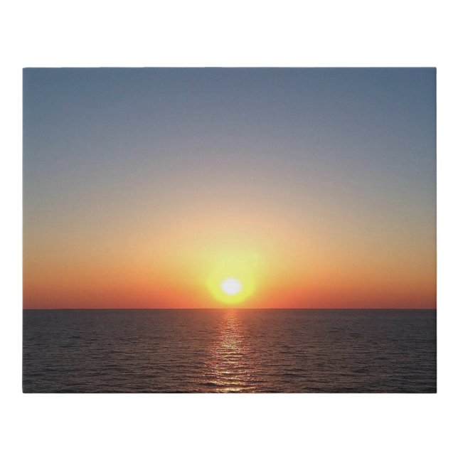 Majestic Ocean Sunrise Photo Faux Canvas Print (Front)
