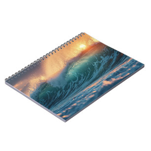 Majestic Ocean Waves Photo Notebook