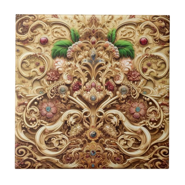 Majestic Opulence Ceramic Tile (Front)