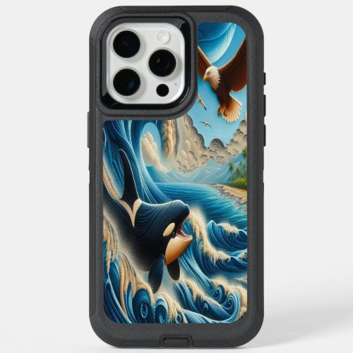 Majestic Orca and Eagle Dance iPhone 15 Pro Max Case