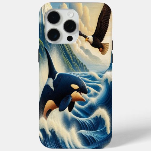 Majestic Orca Leaping iPhone 15 Pro Max Case