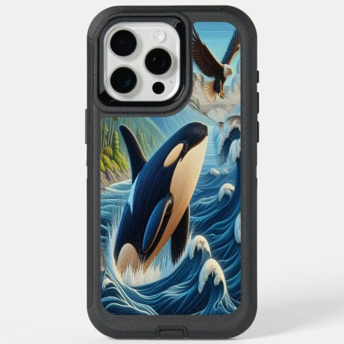Majestic Orca Leaping iPhone 15 Pro Max Case