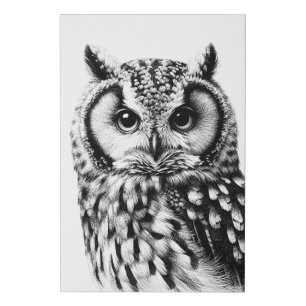 Majestic Owl 24x36" Large Canvas Ink Art Print