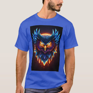 Majestic Owl Head Print T-Shirt .-Nature Inspired.