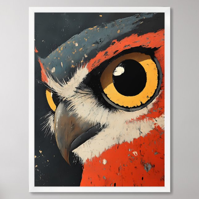 Majestic Owl Portrait Framed Art (Framed Front)