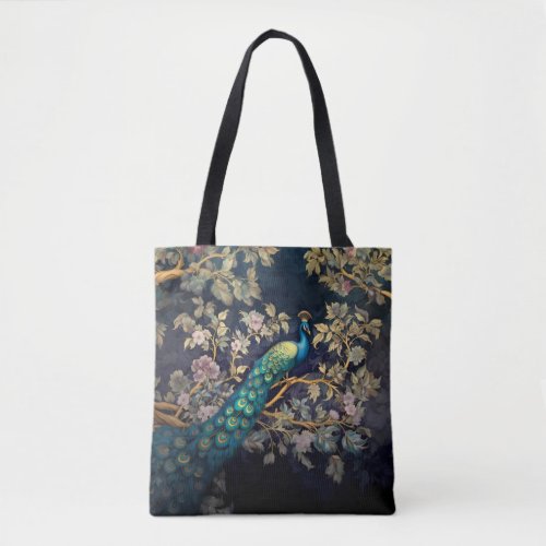 Majestic Peacock Tote Bag