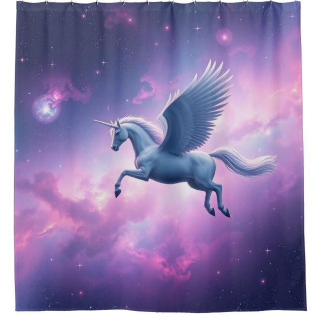 Majestic Pegasus in Galaxy Sky Curtain – Fantasy S (Front)